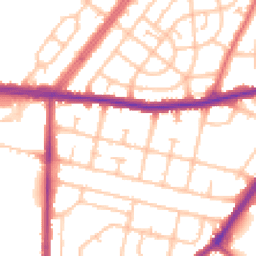 Daytime road noise heatmap for RM8 2HR