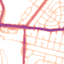 Daytime road noise heatmap for RM8 2HX