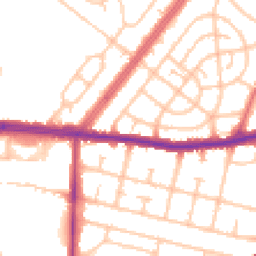 Daytime road noise heatmap for RM8 2JF