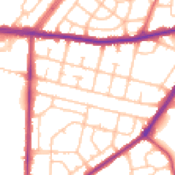 Daytime road noise heatmap for RM8 2NN