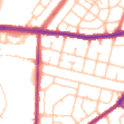 Daytime road noise heatmap for RM8 2NQ
