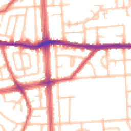 Daytime road noise heatmap for RM8 3BE