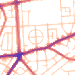 Daytime road noise heatmap for RM8 3LR