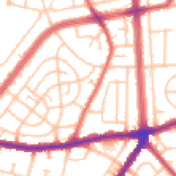 Daytime road noise heatmap for RM8 3ST