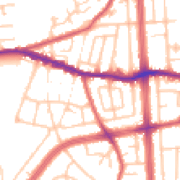 Daytime road noise heatmap for RM8 3XX