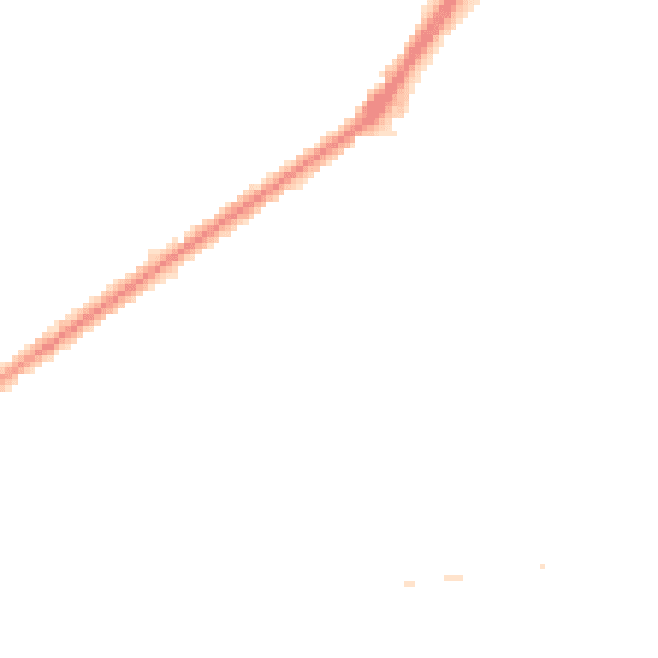 Night-time road noise heatmap for RM9 4AB