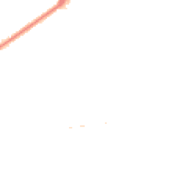 Night-time road noise heatmap for RM9 4AJ