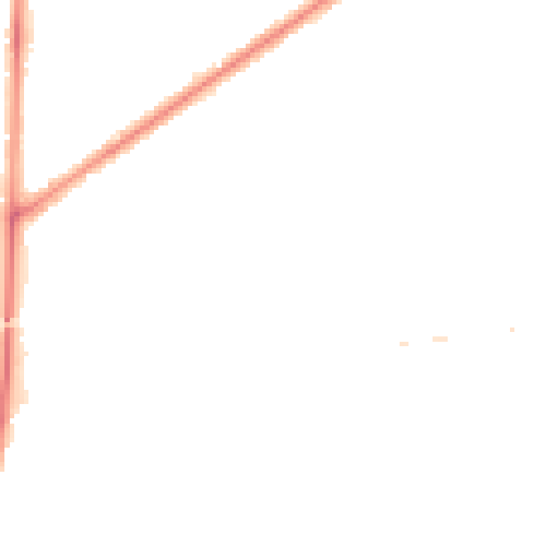 Night-time road noise heatmap for RM9 4AR