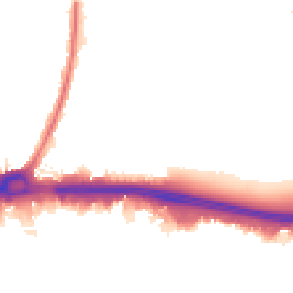 Night-time road noise heatmap for RM9 4BF