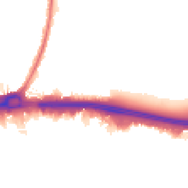 Night-time road noise heatmap for RM9 4BQ