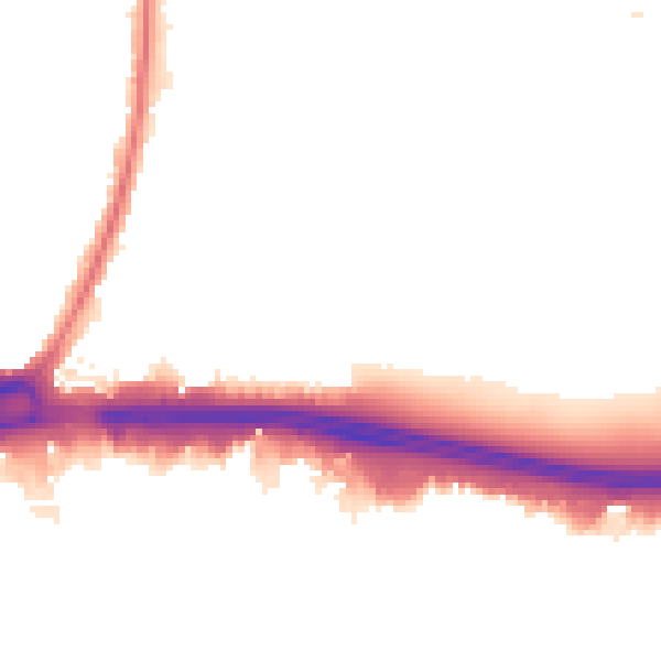 Night-time road noise heatmap for RM9 4BT