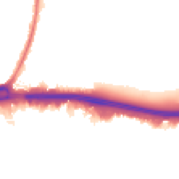 Night-time road noise heatmap for RM9 4BW