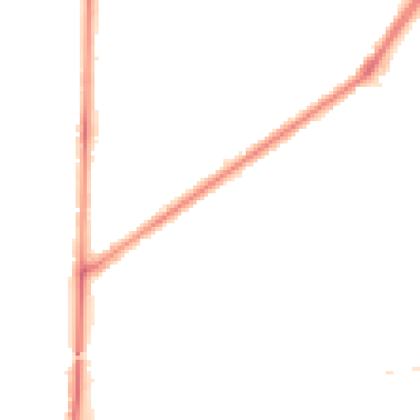 Night-time road noise heatmap for RM9 4BZ