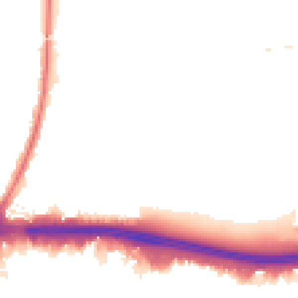 Night-time road noise heatmap for RM9 4DJ