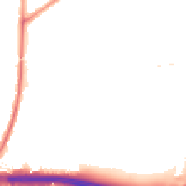 Night-time road noise heatmap for RM9 4HT