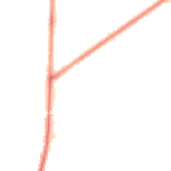 Night-time road noise heatmap for RM9 4PT