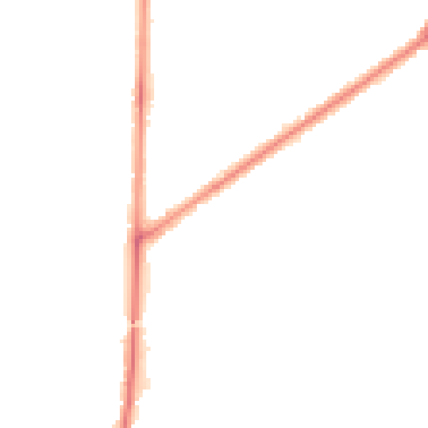 Night-time road noise heatmap for RM9 4PU