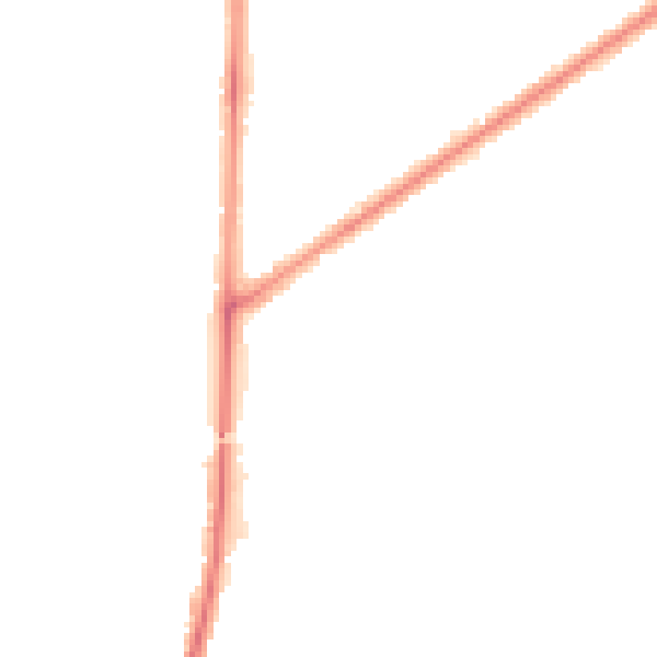 Night-time road noise heatmap for RM9 4PX