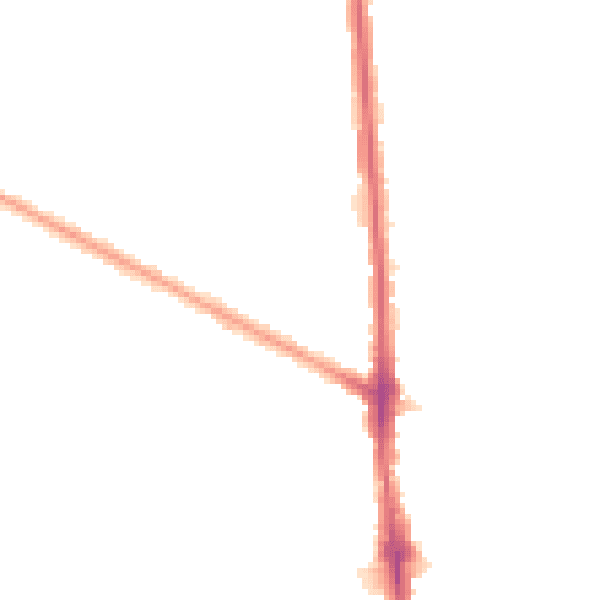 Night-time road noise heatmap for RM9 5EJ