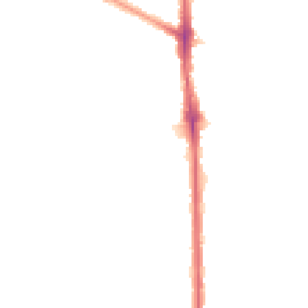 Night-time road noise heatmap for RM9 6LD
