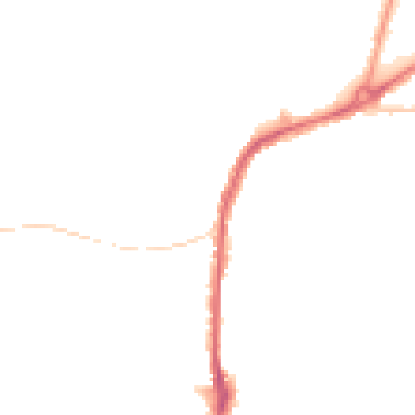 Night-time road noise heatmap for S11 7AG