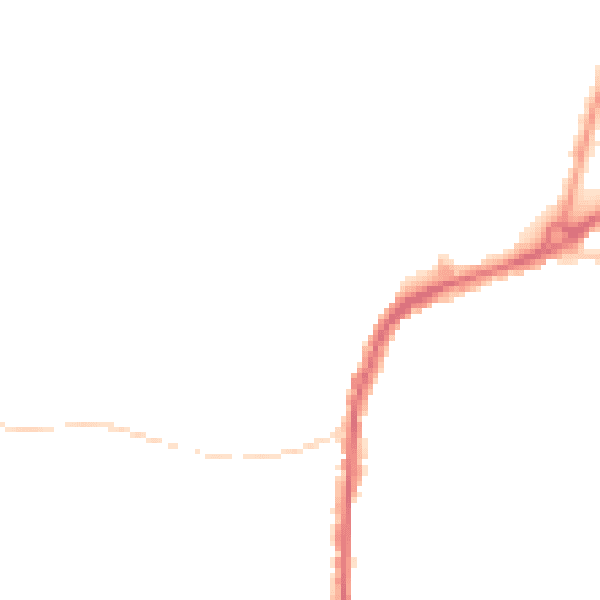Night-time road noise heatmap for S11 7AP