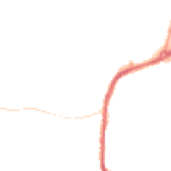 Night-time road noise heatmap for S11 7AT