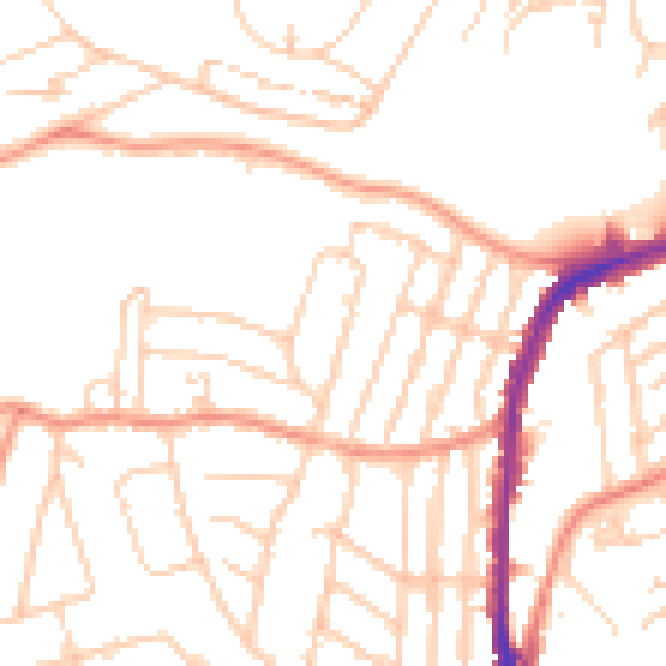 Daytime road noise heatmap for S11 7AY