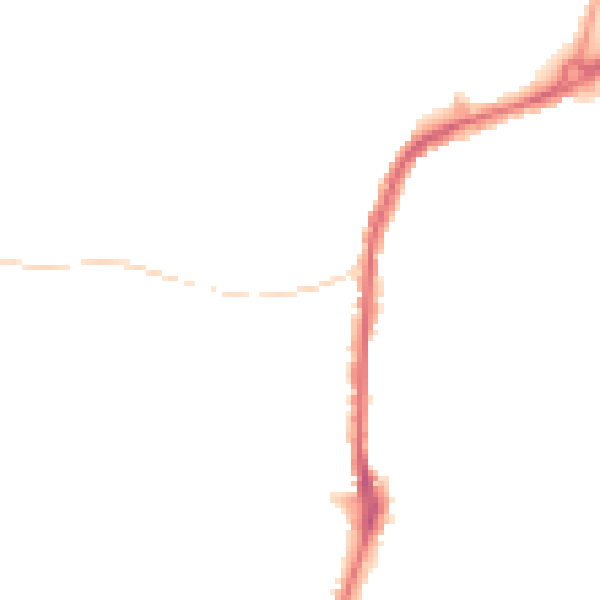Night-time road noise heatmap for S11 7BJ
