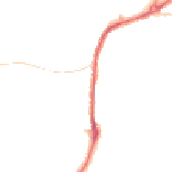 Night-time road noise heatmap for S11 7GA