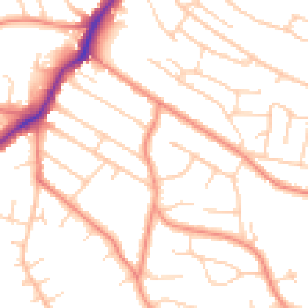 Daytime road noise heatmap for S11 9HF