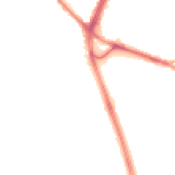 Night-time road noise heatmap for S12 2TE