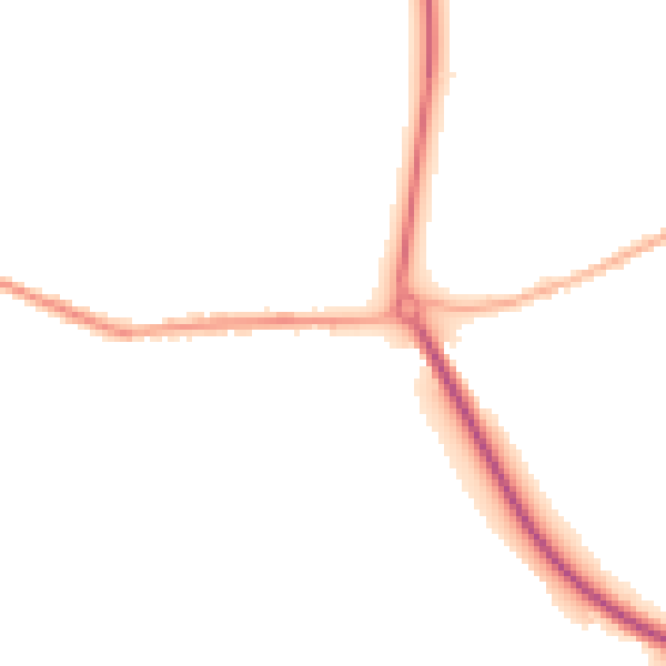 Night-time road noise heatmap for S13 7BN