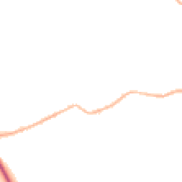 Night-time road noise heatmap for S13 7EN