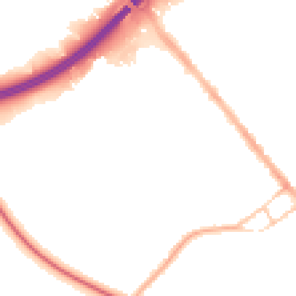 Night-time road noise heatmap for S13 8JJ