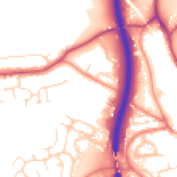 Daytime road noise heatmap for S18 1AA