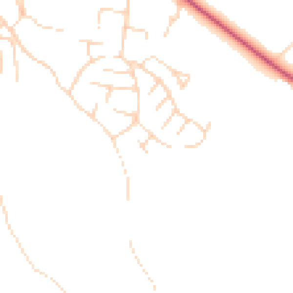 Daytime road noise heatmap for S18 1NL