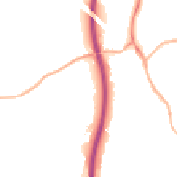 Night-time road noise heatmap for S18 1NX
