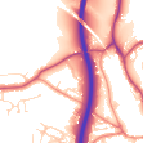 Daytime road noise heatmap for S18 1PB