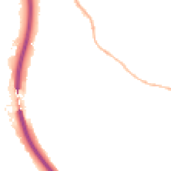 Night-time road noise heatmap for S18 1PD