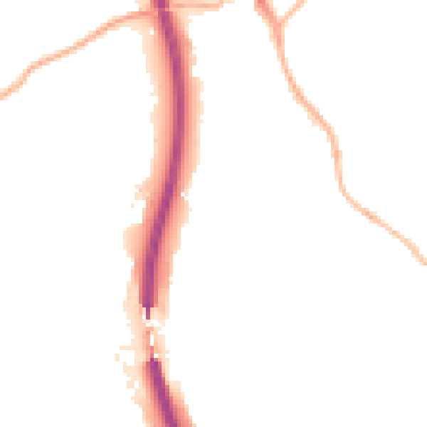 Night-time road noise heatmap for S18 1PE