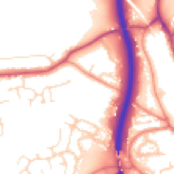 Daytime road noise heatmap for S18 1PG