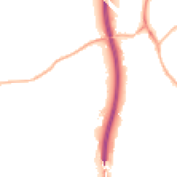 Night-time road noise heatmap for S18 1PH