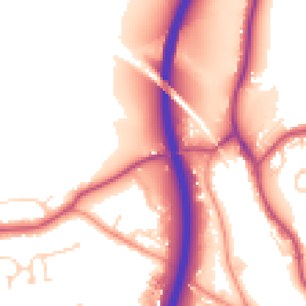 Daytime road noise heatmap for S18 1PP