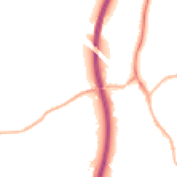 Night-time road noise heatmap for S18 1PP