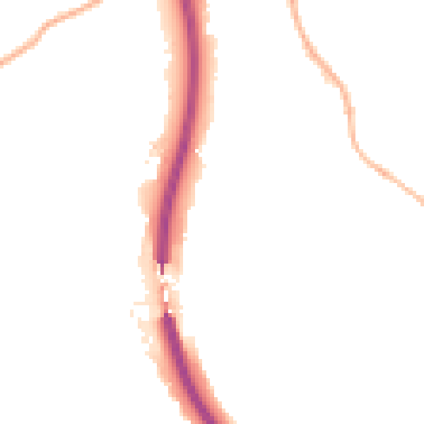 Night-time road noise heatmap for S18 1PR
