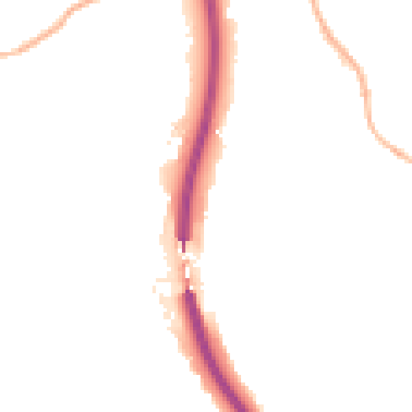 Night-time road noise heatmap for S18 1PS