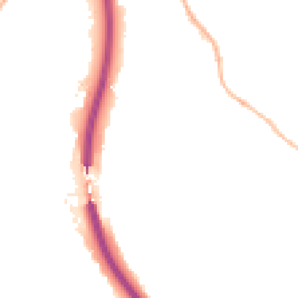 Night-time road noise heatmap for S18 1PT