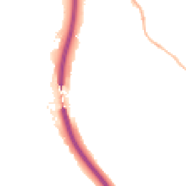 Night-time road noise heatmap for S18 1PW