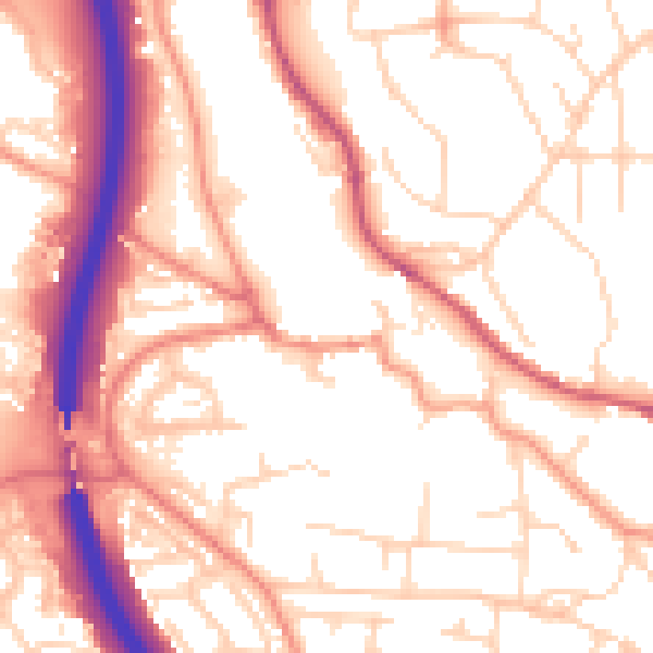 Daytime road noise heatmap for S18 1PX